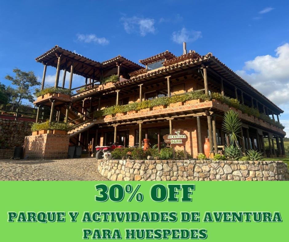 Hotel, Bungalows, Chalet Y Cabanas Aventura Park Villa De Leyva La Periquera Buitenkant foto